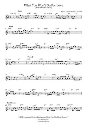 what you won't do for love trumpet sheet music: The Price of Sacrifice